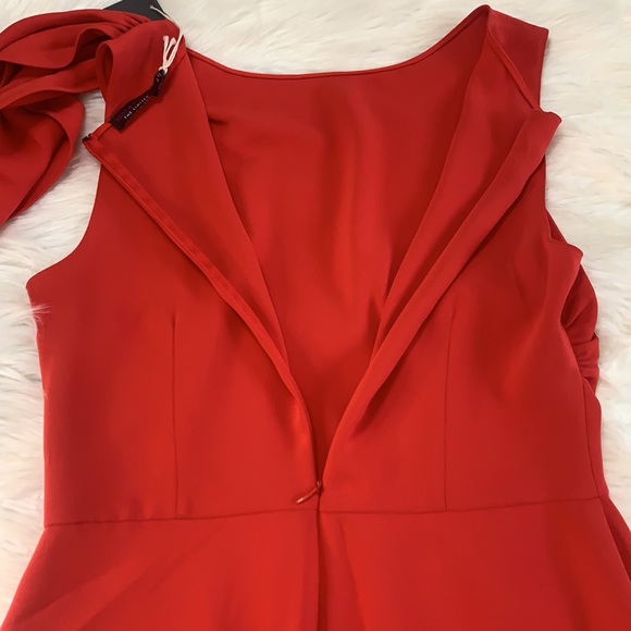 The Limited Sophie Theallet red dress with sash 10 - Picture 9 of 13